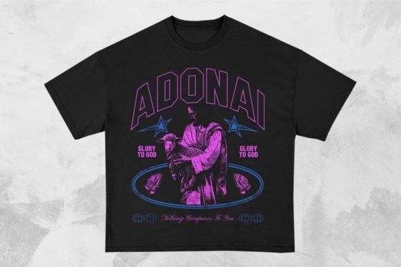 Adonai Christian T-shirt Design and T-Shirt Designs