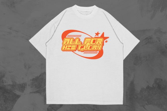All for His Glory Y2k Christian Design