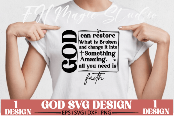 God SVG, Christian Svg, Religious Svg, PNG for T-Shirt Designs