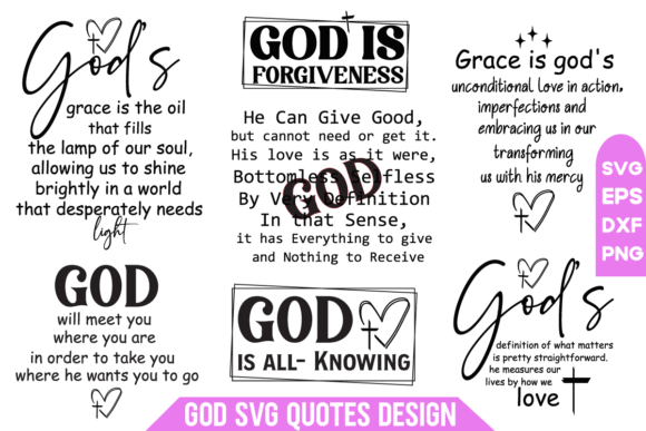 God Svg Quotes Design for T-Shirt Designs