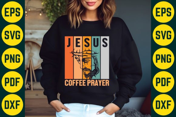Jesus Coffee Prayer SVG T-Shirt Design